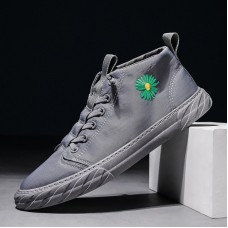 Men Waterproof Breathable High Top Umbrella Cloth Casual Sneakers