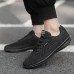 Men Splicing Mesh Fabric Comfy Breathable Non Slip Casual Running Shoes