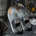 Men Colorblock Mesh Splicing Breathable Sports Casual Forrest Sneakers