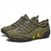 Men Outdoor Mesh Breathable Slip Resistant Water Hiking Shoes