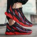 Men Breathable Lace-Up Embossed Casual Running Sneakers Dad Shoes