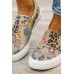 Women's Shoes - Animal Floral Print Splicing Cloth Shoes Sneakers