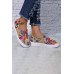 Women's Shoes - Red Multicolor Love Heart Slip-on Flat Shoes