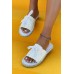 Sandals - White Lace Up Open Toe Canvas Sandals