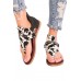 Sandals - Cow Print Flip-Flops Hemp Rope Zipper Sandals