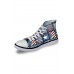 Men's Shoes - Sky Blue Men's American Flag High Top Espadrilles