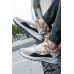 Men's Shoes - Orange Color Block Lace-up Men's Running Shoes